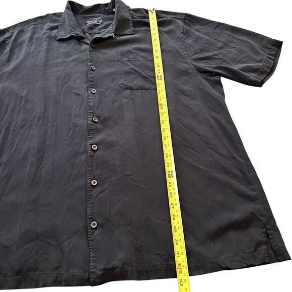 TOMMY BAHAMA Men’s 100% Silk Graphite Casual Button Down Size 2XT - Picture 8 of 8